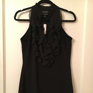 White House/Black Market Ruffled Mini Dress